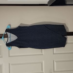 Navy Blue Polka Dot Dress